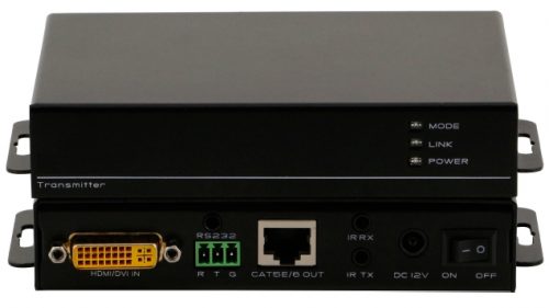 Комплект передатчик и приёмник DVI, IR, RS232 по витой паре HDBT-DVI-70TR купить заказать