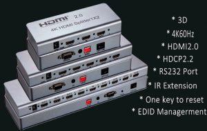 Распределитель сигнала HDMI 1х16 4K@60, HDMI2.0, HDCP2.2, EDID, RS232. SPL-HDMI-116E купить заказать